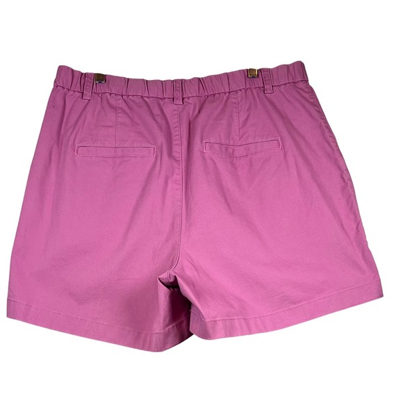 NWT Gap Women's High Rise Pleated Khaki Shorts, Purple Clover, Size 16 - Picture 3 of 8